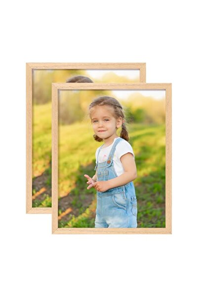 Generic Brand ATOBART 8x10 OAK Natural Wood Photo Frame,2 Pack Picture Frames...