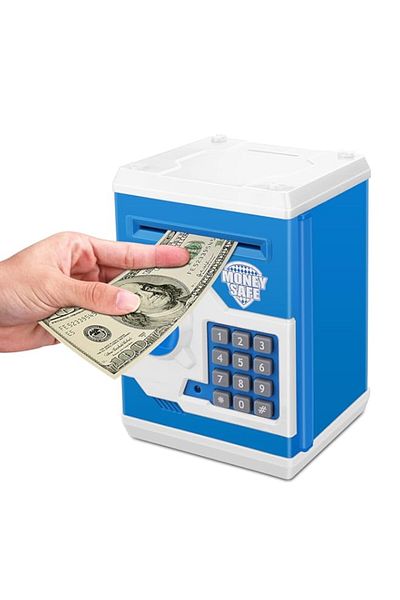 Generic HALAMODO Electronic Password Piggy Bank Kids Safe Bank Mini ATM Electronic Money Save Box Cash Coin