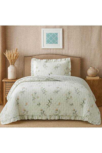 Evimcim Bedspread and 1 Pillowcase Single 180X240 cm Premium Stitching Quality