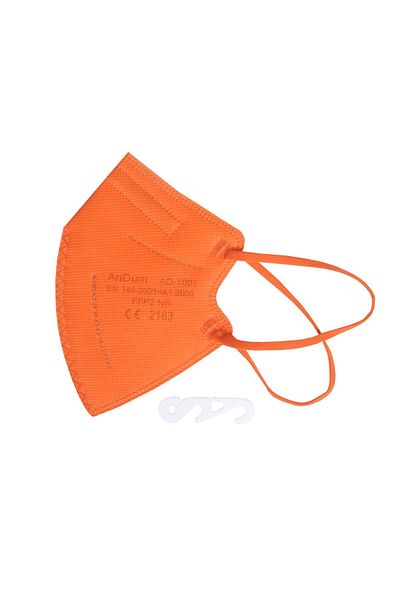 THK FFP2 Orange mask, for children, 5 layers, CE 2163 compliant, individually wrapped