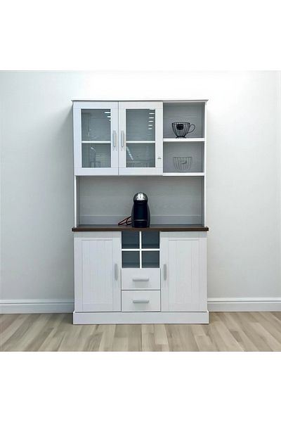 Kreslo Modern coffee cabinet with drawers and display shelves - elegant and highly organized design
