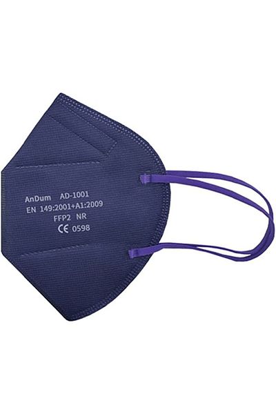 THK Mască FFP2 Slate Blue ambalată individual, model AD-1001, 5 straturi