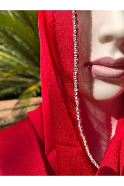 ALLURİNG Premium Shiny Stone Satin Janjan Hijab Evening Dress Shawl