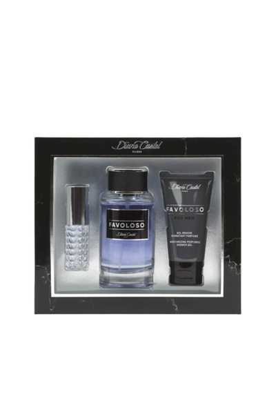 Diane Castel Set cadou 3 produse Favoloso, apă de parfum + gel de dus + mini parfum