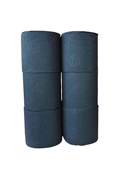 Renova Hârtie igienică neagră cu 3 straturi, set de 6 role