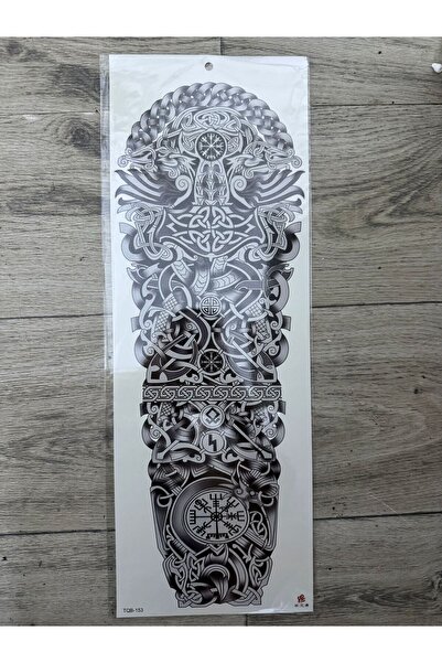 Arescollection gerçek görünümlü 3d suya dayanıklı kol bacak kaplama geçici dövme