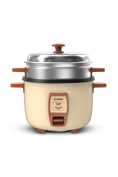 Khind 1.8 L Rice Cooker with Teflon Coated Aluminium Pot