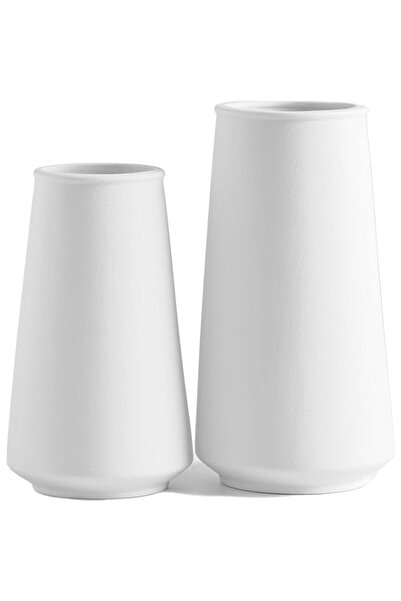 Generic طقم مزهرية زهور سيراميك من FlyingEdge مكون من قطعتين - مزهرية فنية حد...