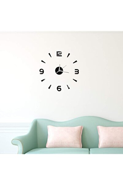 Generic Brand Cryfokt Wall Clock Sticker, Frameless DIY Wall Clock, Self Adhe...