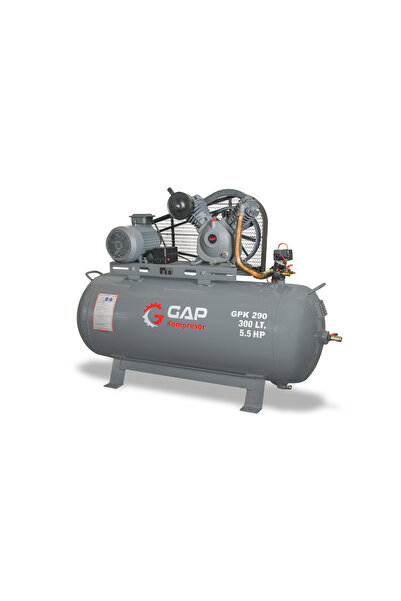 GAP 300 Lt 2 Kafa 12 Bar 5.5 Hp Pistonlu Hava Kompresörü