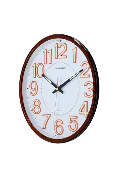 Generic Brand Olsenmark Wall Clock - Large Round Wall Clock, Modern Design - ...