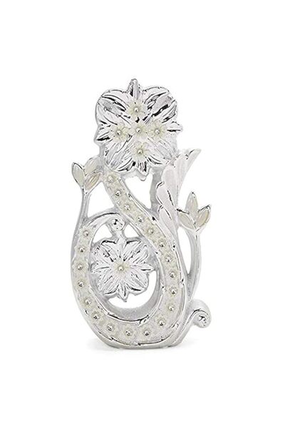 Generic Opalina Silver Sophisticated Flower Vase