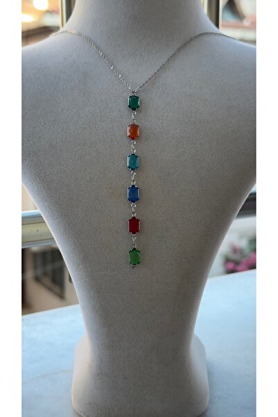 charmove ile kendinizi şımartın Women's Silver Color Y Model Zircon Stone Sty...