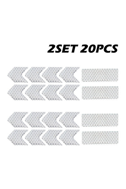 Choice1 2 Set 20 PCS 10~50Pcs Reflective Stickers Used for Safety Helmet Nigh...