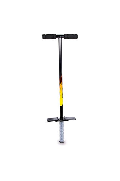 Small Foot Pogo Stick Metalic cu Mânere Pliabile și Design cu Flacără – Pentru Copii până la 50 kg