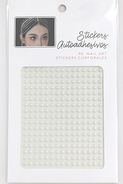 Bittox İnci Görünümlü 3D Kendinden Yapışkanlı Nail Art ve Vücut Süsü Sticker ...