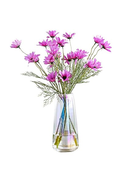 Generic Lastingset Flower Glass Vase（22CM High） for Decor Home Transparent Va...