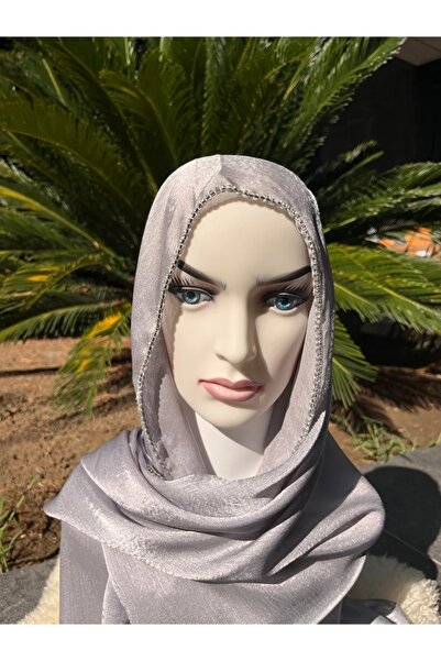 ALLURİNG THE BETTER ONE شال فستان سهرة محتشم من الساتان اللامع من جانجان