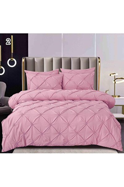 FIONNA.RO Pleated Bed Linen - Pink Minereaux