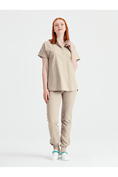 DEMOTEKS Beige Unisex Activity Medical Suit – Doctor Nurse Uniform