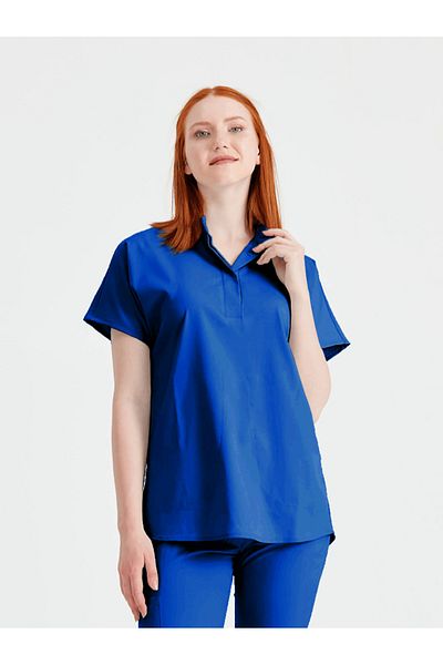 DEMOTEKS Royal Blue Unisex Activity Medical Suit – Doctor Nurse Uniform