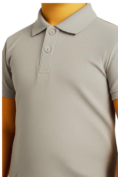 vory Kids Girls Boys Short Sleeve Polo Neck Lacoste Fabric School T-Shirt Vr.D.K180.Ok.Y01