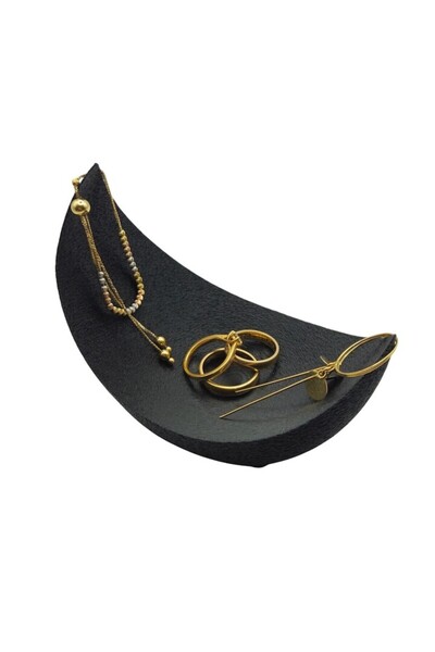 OEM Semi-moon jewelry stand, Black