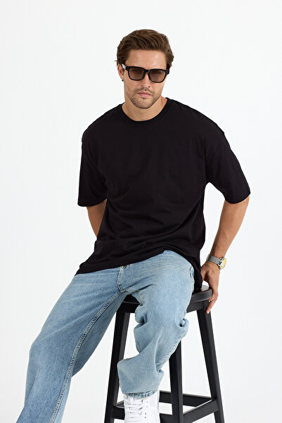 GEIO TRIOU BĂRBAȚI 100% BUMBAC OVERSIZE BASIC