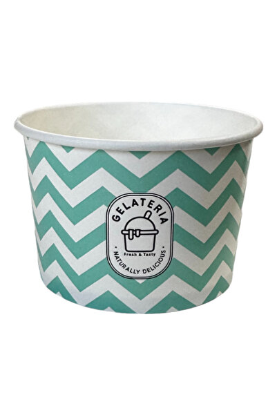 Horeca Trading Distribution Cupă pentru înghețată 237 ml verde, set de 50 de ...