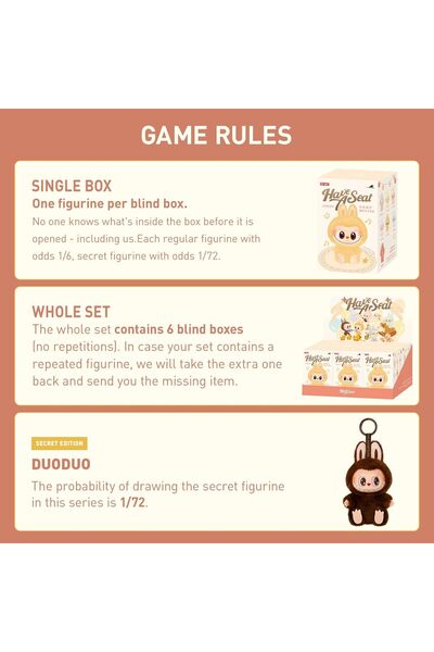 Generic لابوبو الوحوش - اجلس في صندوق أعمى من الفينيل المخملي