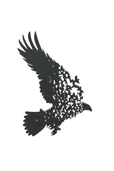 OEM Decor Perete Pasarea Libertatii, Negru