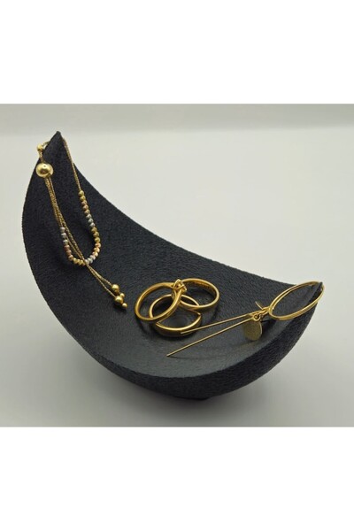 OEM Semi-moon jewelry stand, Black