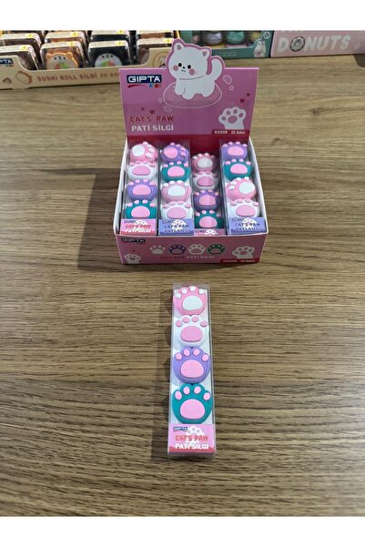 Gıpta PATİ SİLGİ - ŞEKİLLİ SİLGİ - 1 ADET - BEZ ÇANTA HEDİYELİ