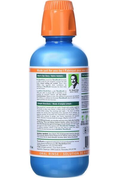 Thera Breath غسول الفم ثيرابريث فريش بريث، بنكهة النعناع المثلج، 16 أونصة (عب...