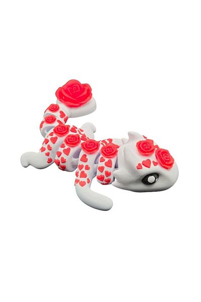 OEM Articulated Dragon with Roses, Multicolor