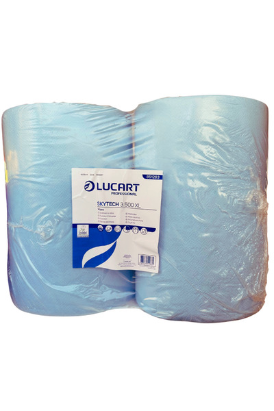 Lucart Set de 2 role industriale albastre, 3 straturi, Skytech 3.500 XL