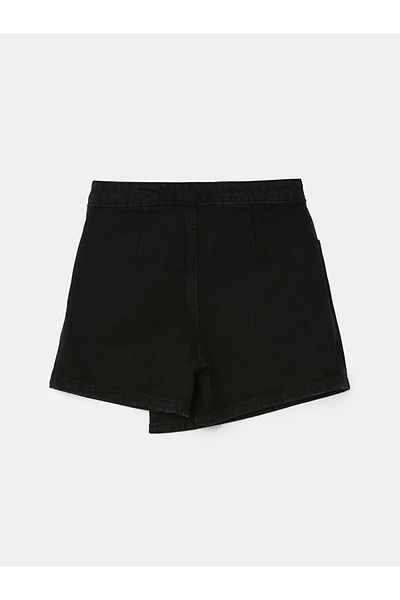 LC Waikiki Lcw Kids Black Female Child Jean Shorts Skirt