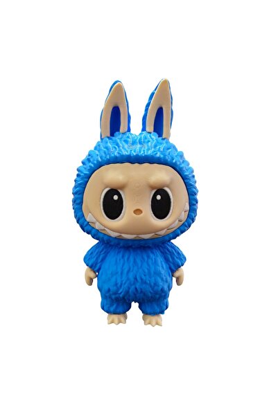 OEM Labubu Printed 3D Doll, Blue 13 cm