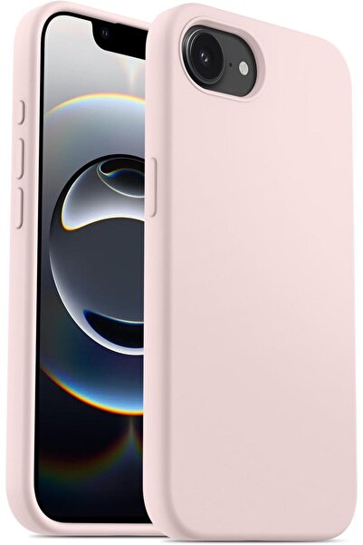 HyperAge Apple iPhone 16E Lansman Kılıf Içi Kadifeli Silikon Kapak Pudra Pembe