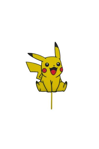 OEM Decor de tort reutilizabil Pikachu, 15 cm x 9 cm