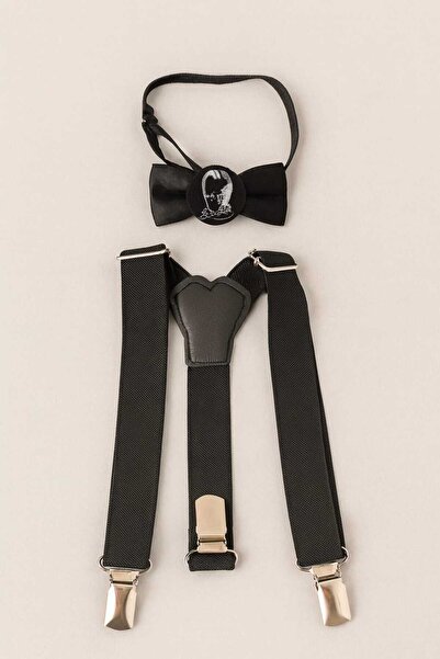 Kıvırcıkyoga Atatürk baskılı askılı papyon