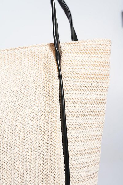 Moda Pie Knitted Large Women's Bag Straw