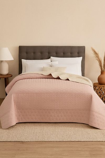Evimcim Double Side Mattress Topper Powder 160X220 cm Premium Textured