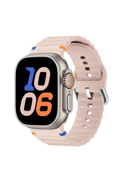 REDz Accessories Curea reglabilă Ocean Wave pentru Apple Watch, silicon, spor...