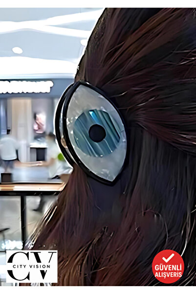 cityvision Shiny Hair Clip with Evil Eye Bead Design 7 cm