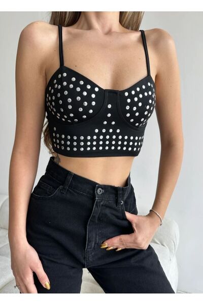 LEE LOLAN Kadın İncili Askı Ayarlı Bustiyer