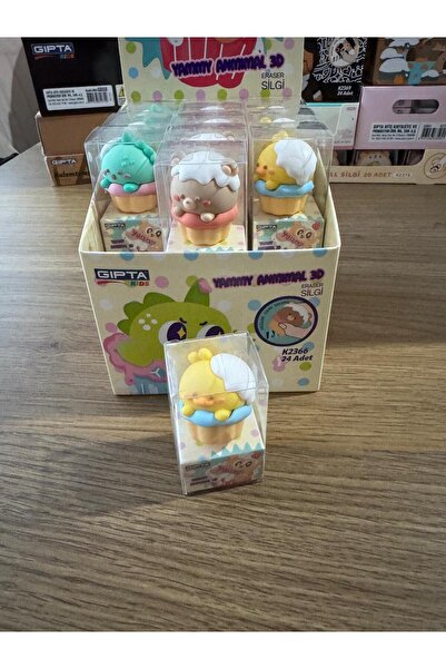 Gıpta ŞEKİLLİ SİLGİ 1 ADET -BEZ ÇANTA HEDİYELİ