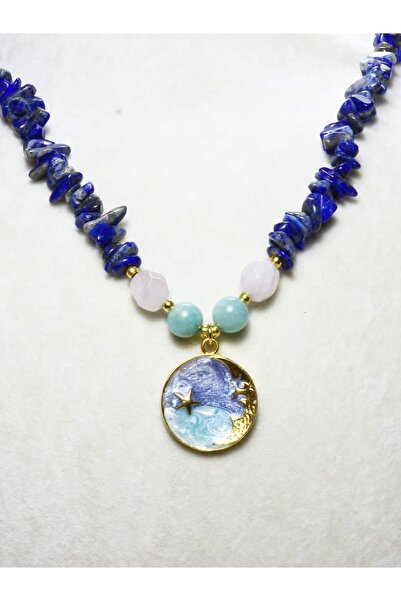 ILGIN DOĞAL TAŞ TAKI Gökyüzünün Kalbinden | Lapis Lazuli, Amazonit, Kuvars Do...