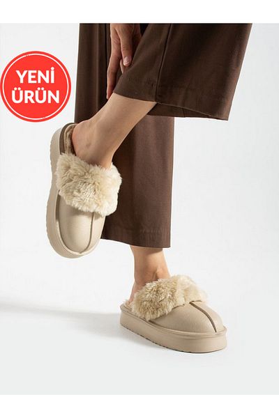 STOCON Women's Removable Inner Lining Fur High Sole Eva Winter Women's Slippers Stc1127