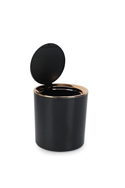 Generic Small Trash Can Wastebasket with Lid Round 2.6L Mini Desk Top Bin for...
